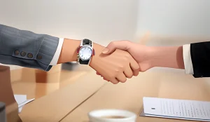 Closeup of a handshake of two lawyers in Lawyer Marketing in the Philippines